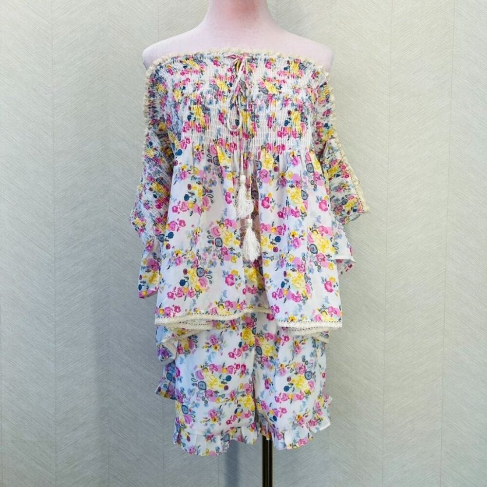 Kos Resort Floral 2pc Summer Set Size XL New